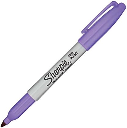 Sharpie Permanent Markers, Fine Point, 12-Count (Light Purple)