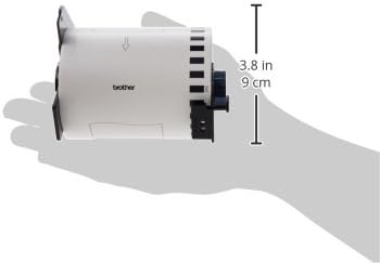 Brother Genuine DK-2243 Continuous Length Black on White Paper Tape for Brother QL Label Printers, 4" x 100' (101mm x 30.4M), 1 Roll per Box, DK2243