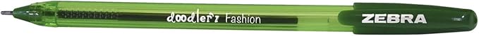 Zebra Pen, doodler’z Gel Stick Pens, 1.0mm Needle-Point Tip, Fashion and Neon Gel Ink, Vibrant Assorted Colors, Water-Based Ink, Journaling and School Pens, 10 Count Pack (41810)