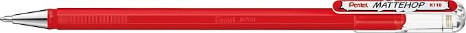 Pentel Mattehop 1.0mm Gel Roller 7pc Wallet - Original Colours