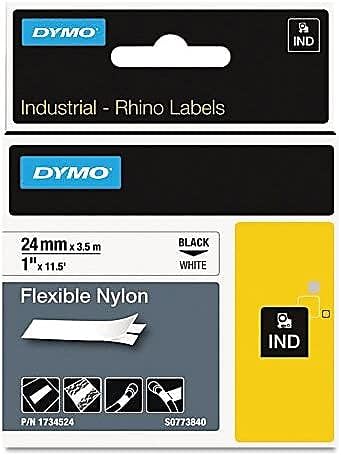 Dymo 1" Flexible Nylon Rhino Label Tape
