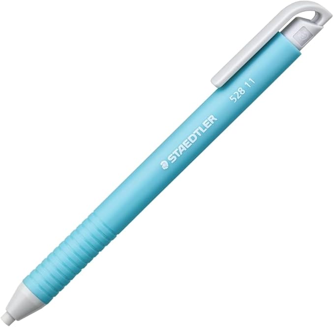 STAEDTLER Vinyl Eraser Holder 18-Pack (18 Sets of 3 pcs): 3 Units Retractable Erasers for Pencils, Soft Vinyl, Latex-Free, Clean Edges, No Smudges, Pastel Colors, 54 Count