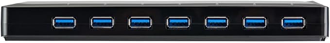 StarTech.com 9 Port USB 3.0 Hub - 7 x USB-A, 2 x USB-A Fast Charge Ports - Multi Port Powered USB Charging Station (ST93007U2C)
