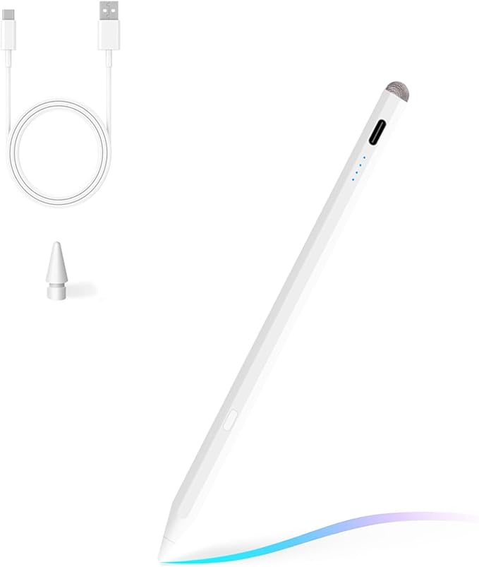 Stylus Pencil for iPad Pencil Pro 11th A16/10th/9th Gen,Fast Charger Active iPad Pencil,iPadstylus Pen for 2018-2025 iPad11 A16/10/9/8/7/6,iPadPro 11"/12.9"/13"/M4,iPadAir 3/4/5/6/M2,iPadMini 5/6/7Gen