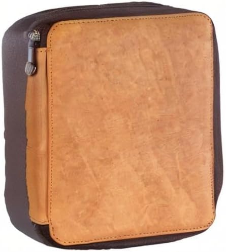 Speedball Art Products Genuine Leather Storage Case for Pencils, Markers, Pens and Art Supplies, Holds Up To 72 Standard Pencils, Antique Brown