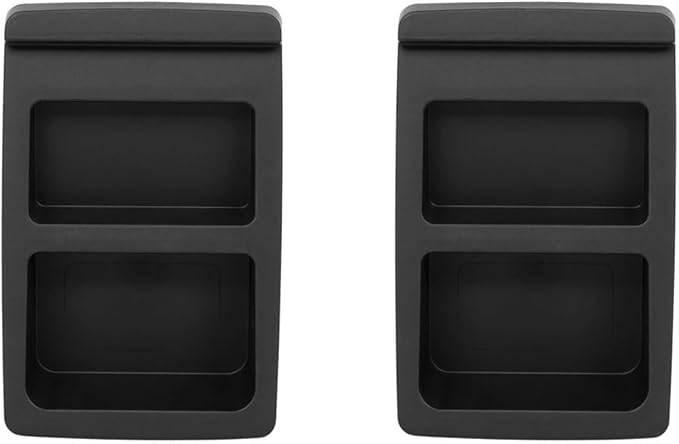 Monoprice Tilted Wedge Desktop Speaker Stands for Medium Sized Speakers, Speaker Riser, Anti-Vibration, 15 Degrees of Tilt, Pair, for Bookshelf Speakers and Studio Monitors, Black