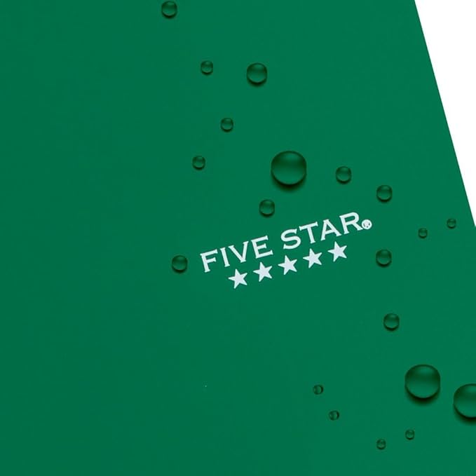 Five Star Spiral Notebook Plus Study App,1 Subject,College Ruled Paper,100 Sheets,8-1/2" x 11",Forest Green (72055),(Pack of 12)