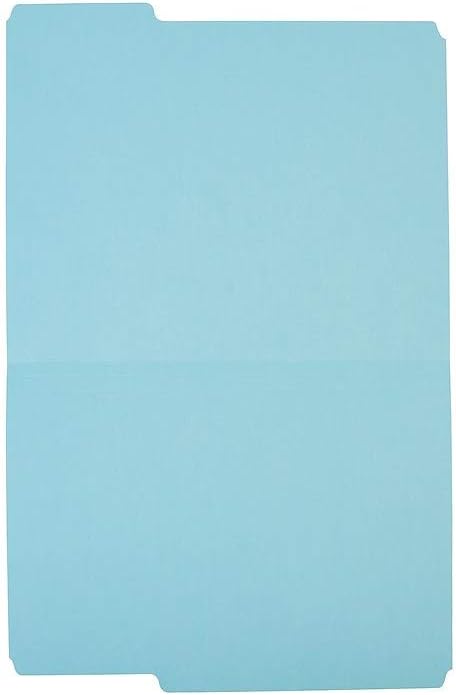 Staples Colored File Folders, Letter Size, 3‑Tab Top‑Tab Design, Assorted Pastel Colors, Durable Paper Stock, 100/Box