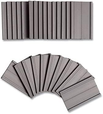 U Brands Magnetic Label Holders, 2" x 1", Black, 25-Pack, Reusable Magnetic Card Holders for Shelving, Warehouse Racks, File Cabinets, and Metal Surfaces