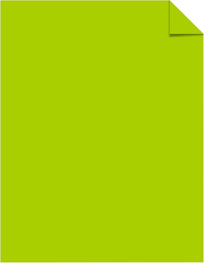 Neenah Astrobrights Bright Color Paper, 8 1/2in. x 11in., 24 Lb, FSC Certified, Terra Green, Ream Of 500 Sheets, 21588