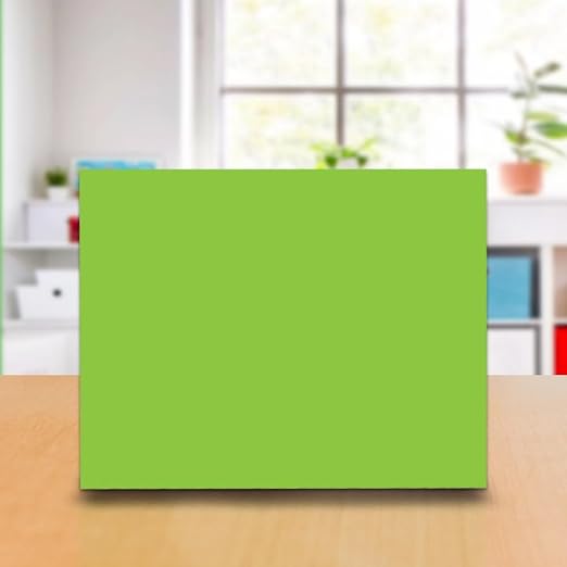 School Smart Poster Board Paper, Neon, Assorted Colors, 12 pt Thick, For Posters, Signs, Crafts, Displays, Classroom Projects, 11 x 14 Inches, 25 Pack