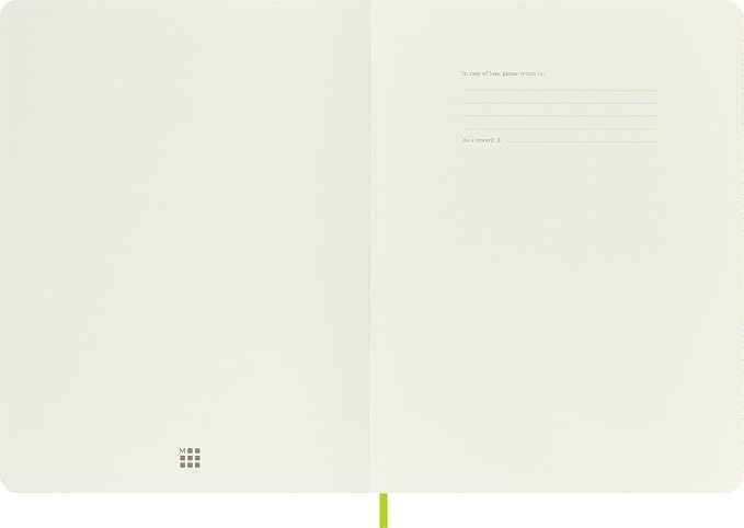 Moleskine Classic Notebook, Soft Cover, XL (7.5" x 9.5") Ruled/Lined, Lemon Green, 192 Pages