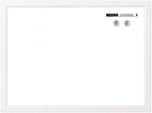 Quartet Magnetic Dry Erase White Board, 17" x 23" Whiteboard, White Frame (MDW1723W-AZS)