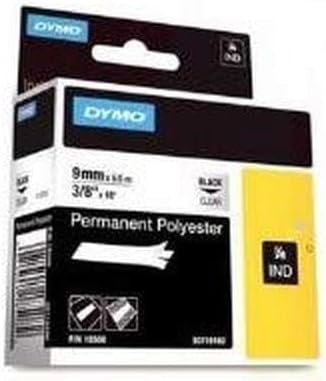 DYMO 3/8" Clear Permanent Pol