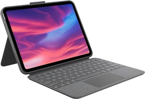 Logitech Combo Touch Detachable Keyboard Case for iPad (10th gen) - Oxford Grey