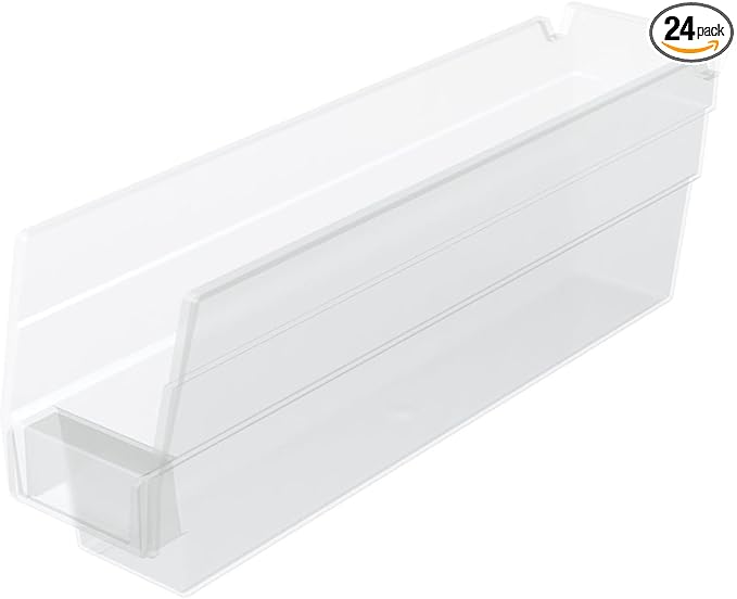 Shelf Bin [Set of 24] Color: Clear