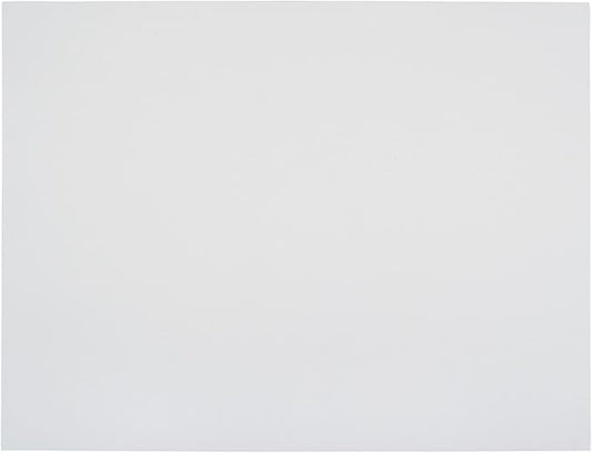 School Smart Railroad Poster Board Paper, 22 x 28 Inches, 4-Ply, White, Pack of 100