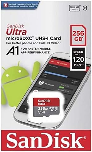 SanDisk Ultra 256GB Micro SD Card for Motorola Phone Works with Moto G Fast, Moto G Stylus, Moto G8 Power Lite (SDSQUA4-256G-GN6MN) Bundle with 1 Everything But Stromboli MicroSDXC Memory Card Reader