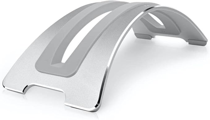 Twelve South BookArc for MacBook | Space-Saving Vertical Desktop Stand for Apple notebooks (Silver)*Not Compatible with M1, See Insert Option to Update/Upgrade*