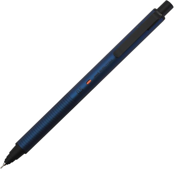 Uni Kuru Toga Metal Mechanical Pencil, Auto Lead Rotation, 0.5mm Fine Point, All-Metal Body, Silent Blue, M5KH1P.10