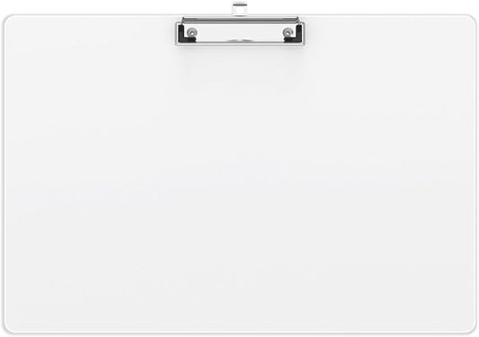Extra Large 11x17 Clipboards, Plastic White Drawing Boards, Horizontal Clip Board, Landscape Layout. Suitable for Watercolor, Sketching, Painting. Art & Drafting Supply