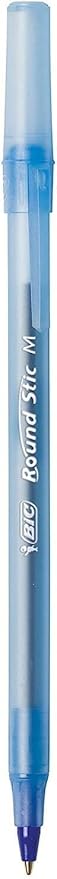 BIC Round Stic Xtra Life Pens, Medium Point 1.0 mm, 60 Black & 60 Blue Pens, Pack of 120