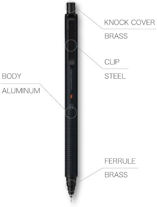 Uni Kuru Toga Metal Mechanical Pencil, Auto Lead Rotation, 0.5mm Fine Point, All-Metal Body, Silent Blue, M5KH1P.10