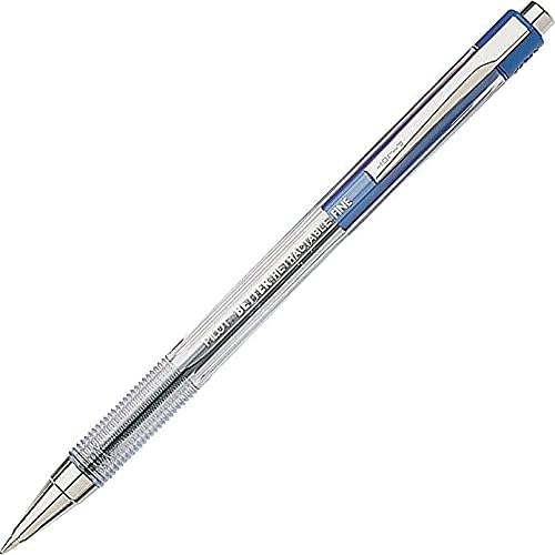 PILOT The Better Ball Point Pen Refillable & Retractable Ballpoint Pens, Fine Point, Blue Ink, 12-Pack (30001)