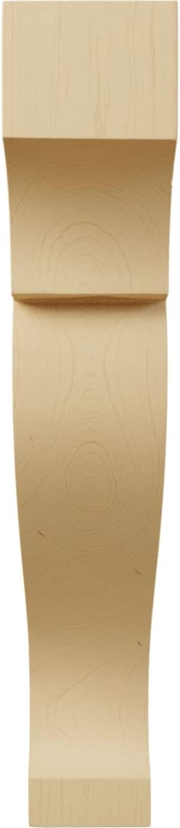 Ekena Millwork CORW03X08X14RKAL Large Rockport Wood Corbels, 2 1/2"W x 8"D x 14"H, Alder