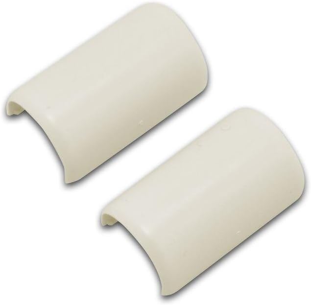 Legrand Wiremold C9 Cordmate Cord Cover Coupling, Organizer for Wall, Holds 1 Cord or Cable, Ivory (2 Pack)