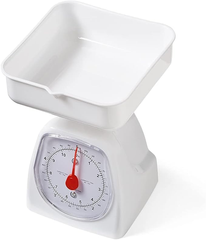 hand2mind Dual-Dial Analog Platform Scale, 5 kg Scale, Kitchen Scales, Weighing Scales, Classroom Supplies for Teachers Elementary, Teacher Supplies, School Supplies