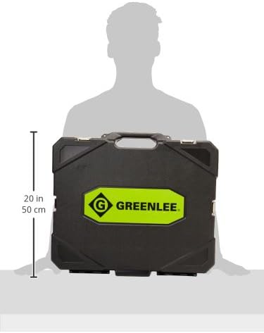Greenlee 7310SB 11-Ton Hydraulic Knockout Punch Kit with Hand Pump, Ram, 1/2" to 4" Slug-Buster Punches, Dies, and Hydraulic Draw Studs, Electrical Conduit Hole Cutter Kit