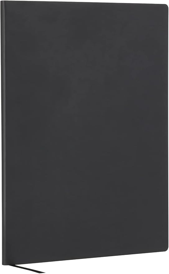 Oxford Weekly Planner, Undated Planner, Daily Gratitude Journal, Mon-Sun, 52 Weeks, 1 Year, Black Softcover, Premium Ivory Paper, 7.5" x 10" (90991)