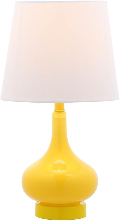 Safavieh Kids Lighting Collection Amy Yellow Gourd 18-inch Bedroom Living Room Home Office Desk Nightstand Table Lamp (LED Bulb Included)