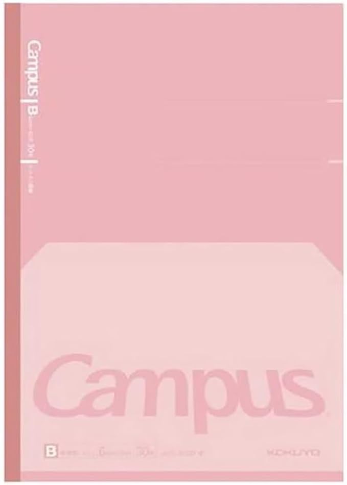 KOKUYO Composition Notebook, 7 x 10 inch Kimochii Lined Notebook, 30 Sheets 6mm Dot Ruled Paper, 1 Pack Pink B5 Notebook for School and Work, School Supplies Comp Book for Note Taking, Japan Import