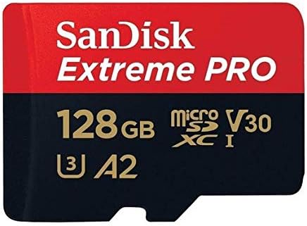 SanDisk Extreme Pro 128GB MicroSD Card for GoPro Hero 10 Black Camera Hero10 UHS-1 U3 / V30 A2 4K Class 10 (SDSQXCD-128G-GN6MA) Bundle with 1 Everything But Stromboli SDXC & Micro Memory Card Reader