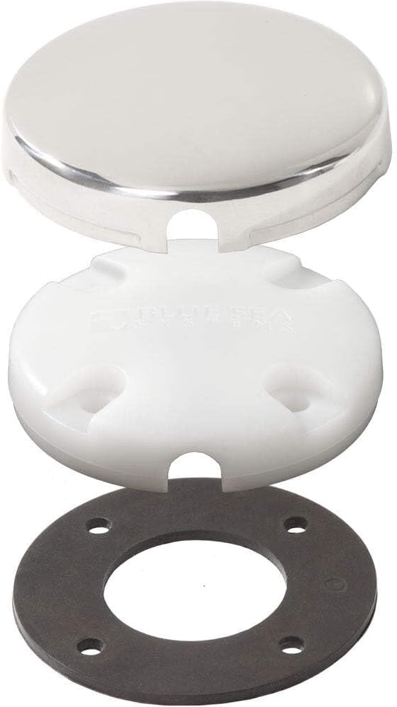 Blue Sea Systems 1007100 Side Entry CableClam with Stainless Steel Dress Cap