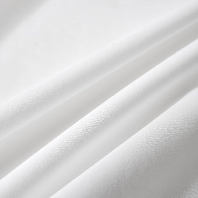 WenBags Lightweight Waterproof Flat Sheet 70 * 90 Inches Queen Size-Mattress Protector for Bed & Couch, Pet Hair Resistant Cover Ideal for Dogs & Cats, Perfect for Hotels & Hospitals (White)