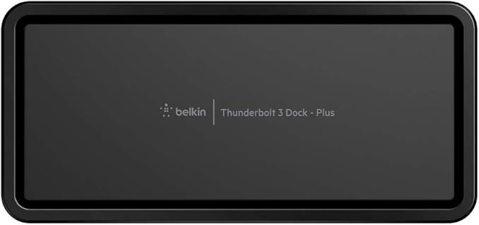 Belkin Thunderbolt 3 Dock Plus Thunderbolt 3 Cable - USB-C Hub - 8-In-1 Docking Station for MacOS & Windows, Dual 4K @60Hz, 40Gbps Transfer Speed, 60W Upstream Charging, w/ Ethernet & Audio Ports