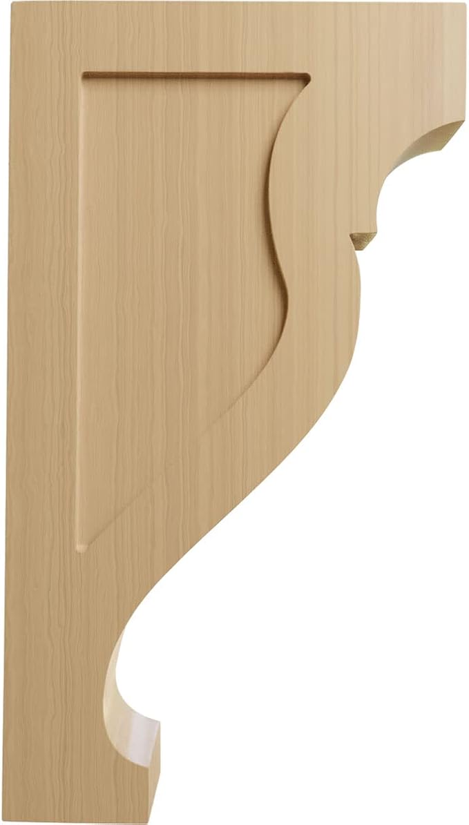 Ekena Millwork CORW03X10X18RKCH Extra Large Rockport Wood Corbels, 3 1/8"W x 10"D x 18"H, Cherry