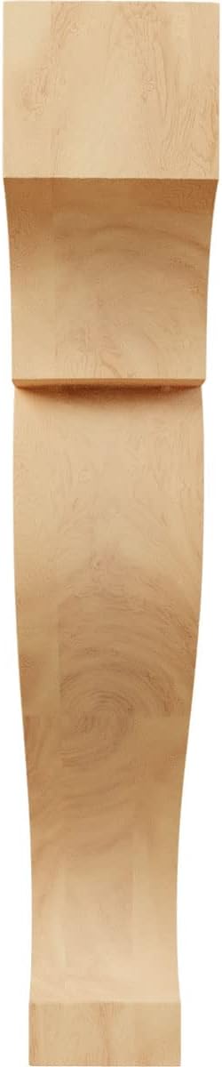 Ekena Millwork CORW05X16X26RKRO Jumbo Rockport Wood Corbels, 4 1/2"W x 15 1/2"D x 26"H, Red Oak