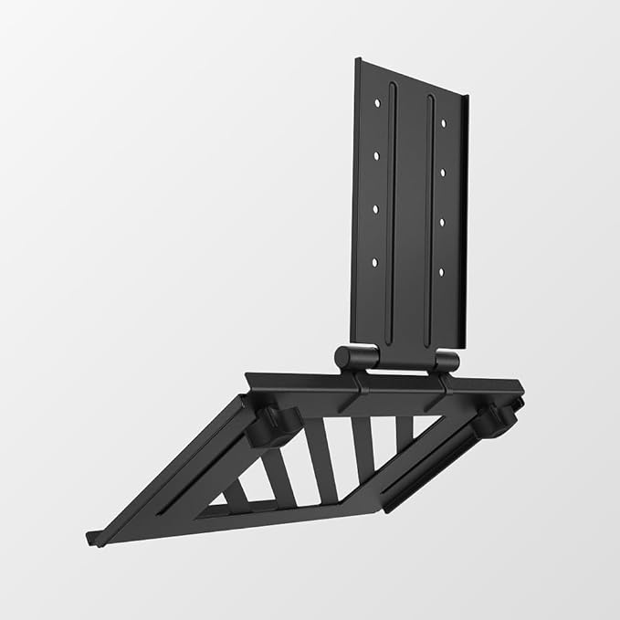 BenQ Foldable Laptop Tray for Monitor Arms. 75 × 75 mm VESA-Compatible Laptop Holder Fits 12"–17” Notebooks. Supports up to 11 lbs. Protective Pads for Stable, Scratch-Free Support.