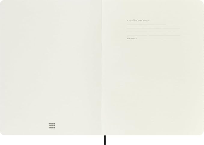 Moleskine Classic Notebook, Extra Large, Ruled, Black, Soft Cover (7.5 x 10)