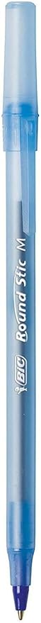 BIC Round Stic Xtra Life Ballpoint Pen, Medium Point 1.0 mm, 200 Black & 200 Blue Ink Pens, Bulk Pack of 400