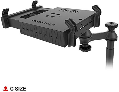RAM MOUNTS No-Drill Laptop Mount for '19-26 Chevrolet Silverado, Tahoe, GMC Sierra + More RAM-VB-203-SW1 Compatible with 10" to 16" Wide Laptops