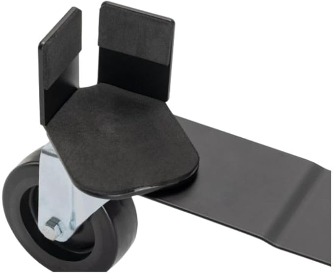 On-Stage AG5000 Amp Glider (Installation-Free Casters for Amplifiers, Rolling-Cart Attachment, Attachable Dolly, Amp Roller, Adjustable Length and Width, Solid Wheels, Heavy-Duty Steel, Black)