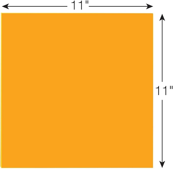 Post-it Super Sticky Big Notes, 11 in x 11 in, 1 Pad, 2X The Sticking Power, Neon Orange (BN11O)