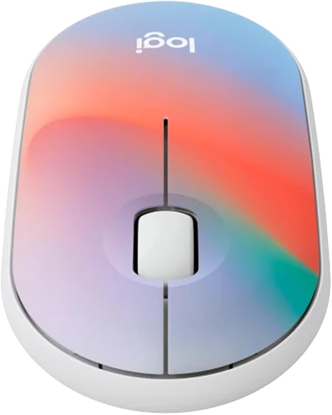 Logitech M340 Wireless Mouse with Limited Edition Prints, USB Receiver and Silent Clicks, Portable Wireless Mouse for Laptop, PC, Windows, Chrome, Surface – Sheer Dream