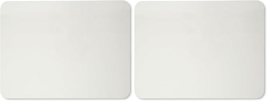 Charles Leonard Dry Erase Lapboard, 9 x 12 Inches, Masonite, One Sided, Plain White, 1 Each (35100) (Pack of 2)