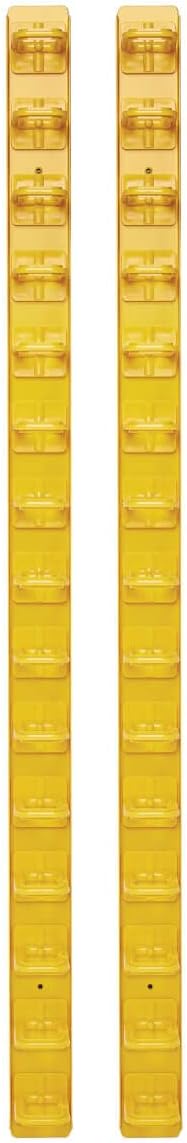 Tripp Lite Horizontal Server Rack Cable Manager, Flexible Rings, High-Visibility Yellow Steel, 1U Rack-Mount, Standard 19-Inch, 2-Year Warranty (SRCABLERING1UFC)